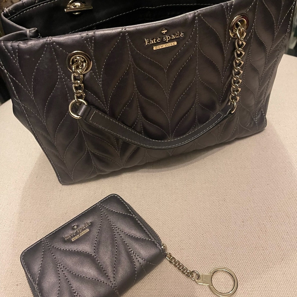 Kate Spade Grey Bag and wallet